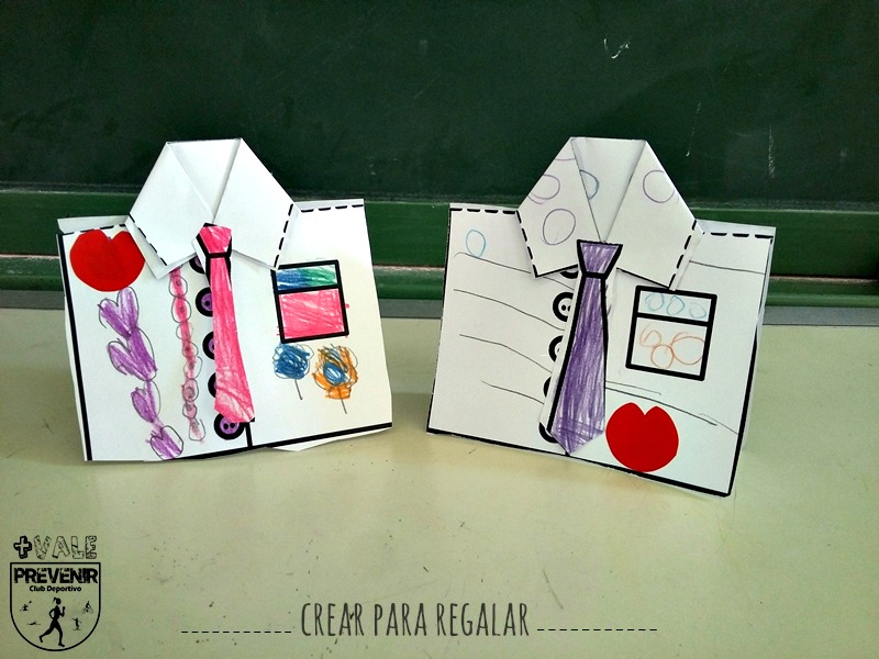 Tarjeta para el D a de los Padres con forma de camisa Crear Para